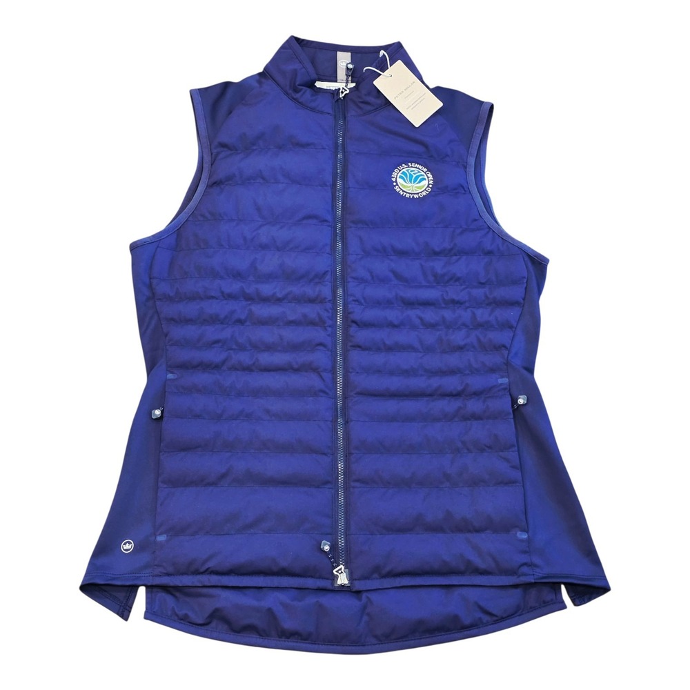 Peter Millar Fuse Elite Women's M Hybrid Golf Vest Sea Island Resort NWT Navy